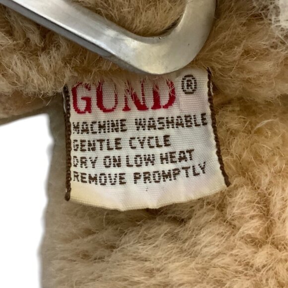 Vintage Gund 1993 Bunny Rabbit Plush Hand Puppet Toy Beige Learning Pretend Play - Picture 6 of 7